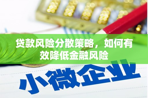普兰贷款风险分散策略，如何有效降低金融风险