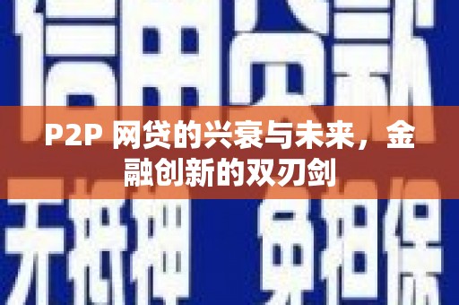 普兰P2P 网贷的兴衰与未来，金融创新的双刃剑