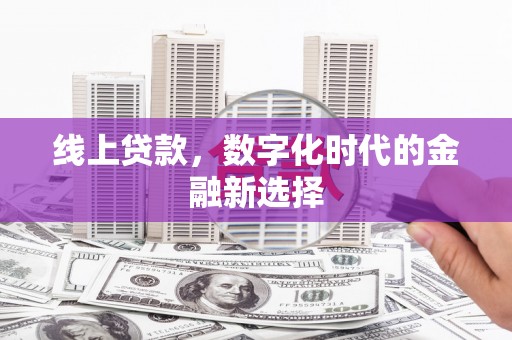 普兰线上贷款，数字化时代的金融新选择
