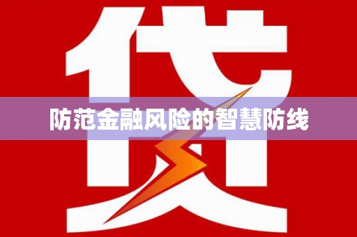 普兰防范金融风险的智慧防线