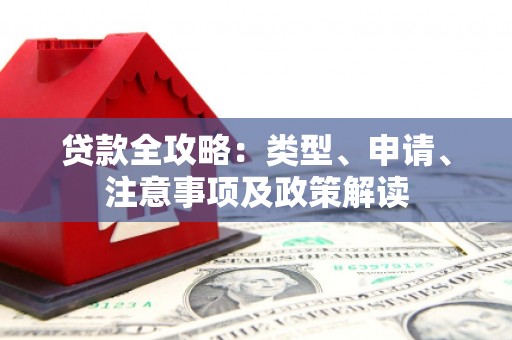 普兰贷款全攻略：类型、申请、注意事项及政策解读
